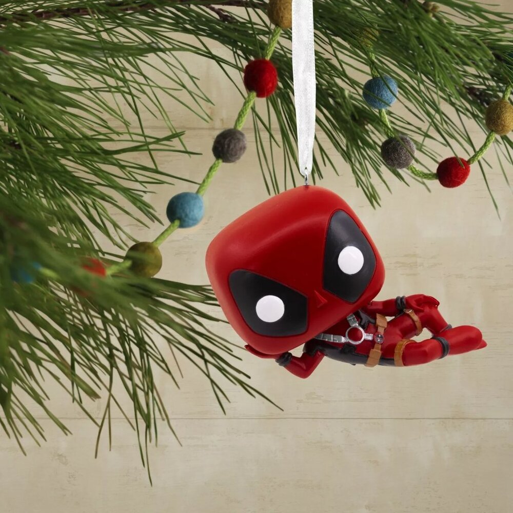 Hallmark Marvel Deadpool Laying Down Funko POP! Ornament, 0.12lbs - Boxed